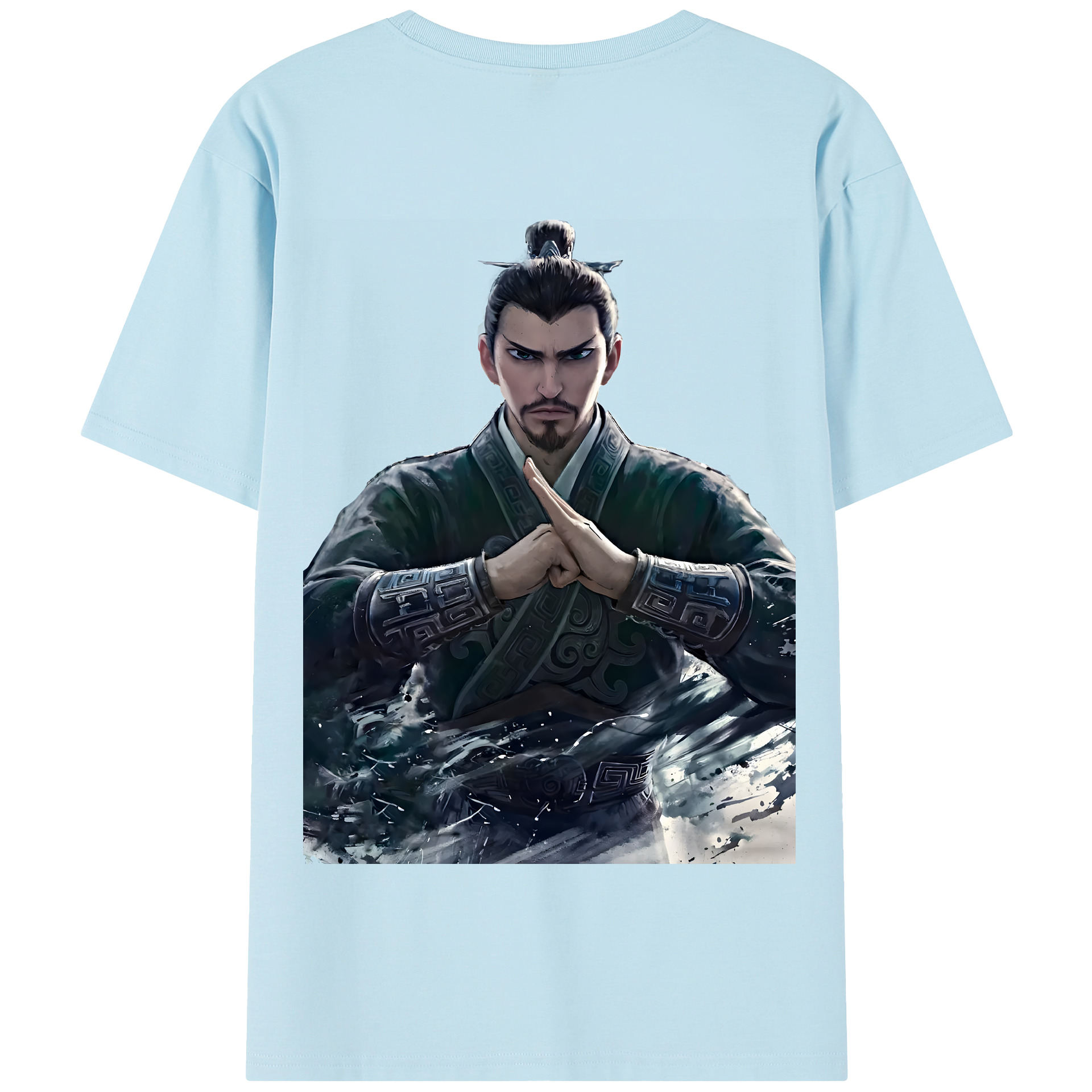 （画像用） Ne Zha 2 ナタ 魔童の大暴れ 綿100％半袖Tシャツ（背面プリント）